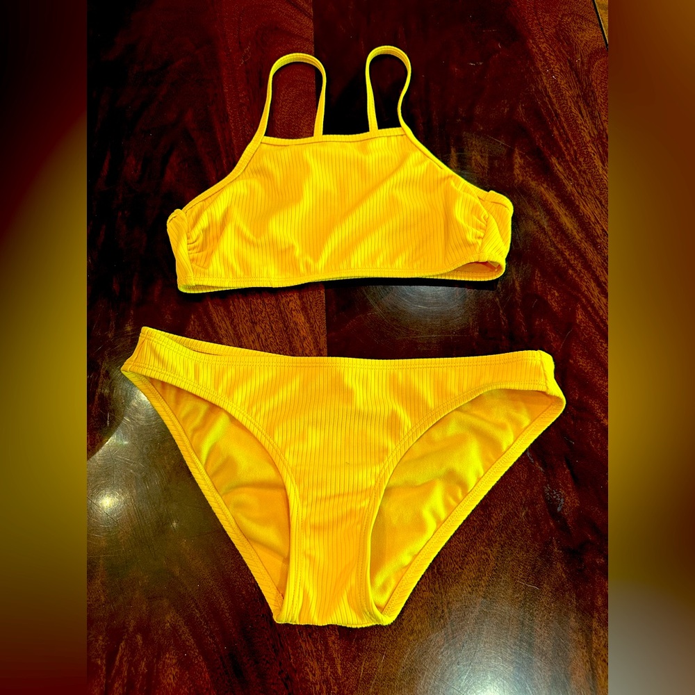 Xhilaration yellow bikini, size small